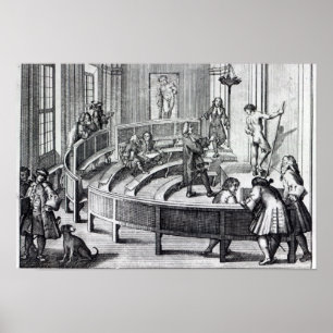 Póster Clase de dibujo de la vida, 1739