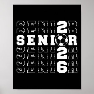 Póster Clase de fútbol Senior 2026 De 2026 Seniors Escuel