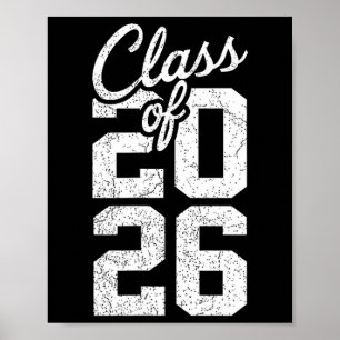 Póster Clase de graduación 2026 graduado 2026 promoción