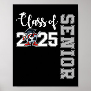 Póster Clase de graduación de 2025 Senior Dabbing Fútbol