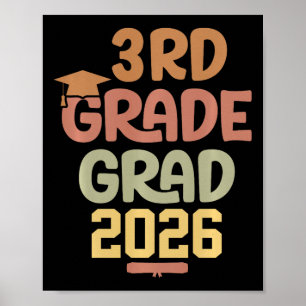 Póster Clase de graduación de 3er grado de 2026 Graduació
