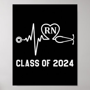 Póster Clase De Graduación De Enfermeras Registradas De 2