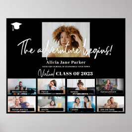 Póster Clase de graduación de la foto del personalizado d