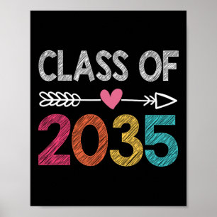 Póster Clase De Graduación Preescolar Preuniversitaria De