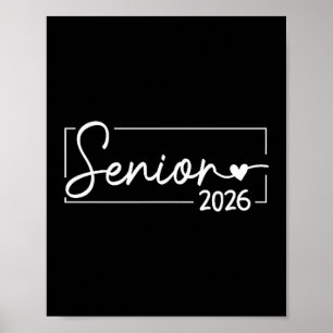 Póster clase de graduación senior 2026 promoción 2026 sen