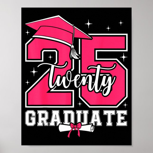 Póster clase de graduados 2025 de secundaria 2025 (Frente)