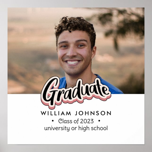 Póster Clase de Invitación de graduación de 2023 (Frente)