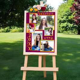 Póster Clase de Invitación de graduación multifotografía