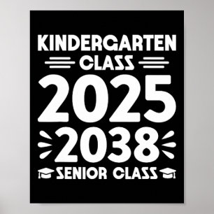 Póster Clase de jardín de infantes de 2025 Futuro senior 
