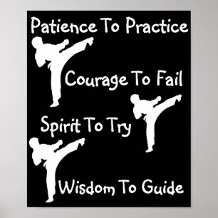 Póster clase de karate