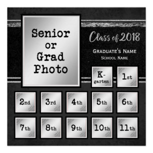 Póster Clase de la foto conmemorativa K-12 de 2018