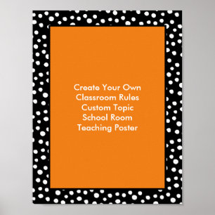 Póster Clase de Personalizable de puntos de estilo dibuja