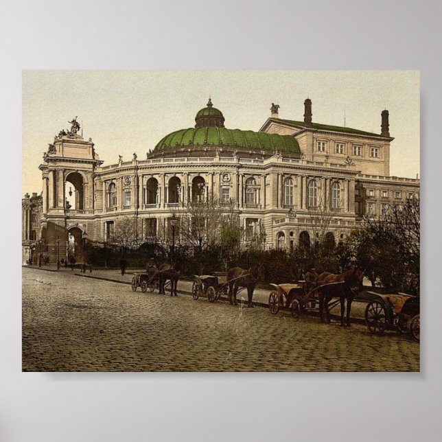 Póster Clase de Teatro, Odessa, Rusia, (es decir, Ucrania (Frente)