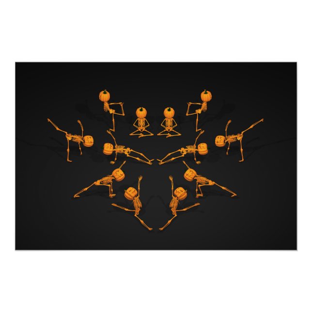 Póster Clase de Yoga de Halloween (Anverso)