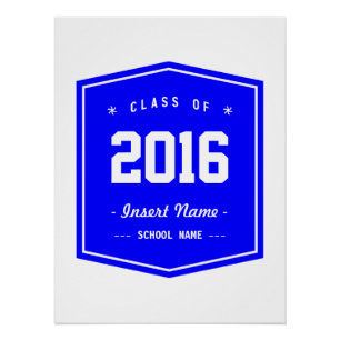 Póster Clase fresca del azul