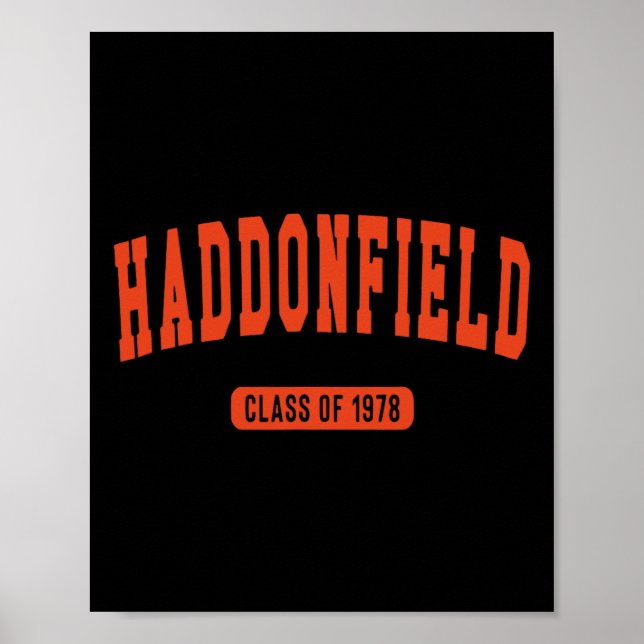 Póster Clase Haddonfield De Halloween De 1978 (Frente)