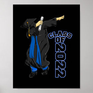 Póster Clase masculina de posgrado superior Dabbing 2022