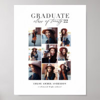 Clase moderna de graduación con fotos múltiples