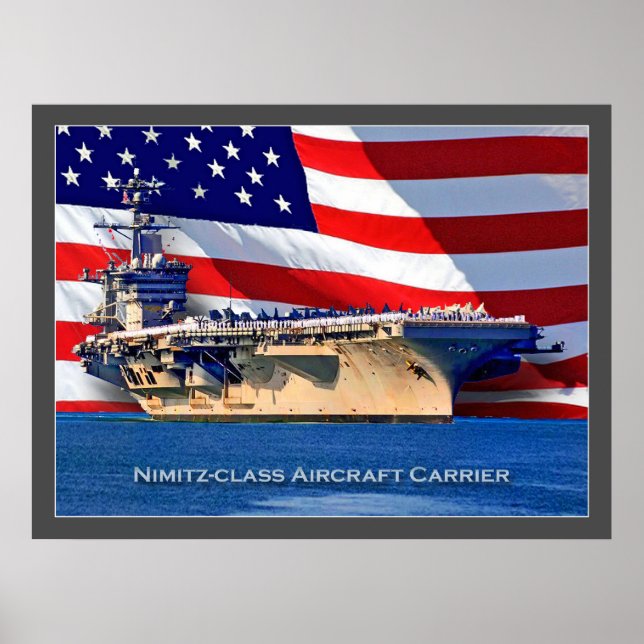 Póster Clase Nimitz Poster de la Armada Aérea (Frente)