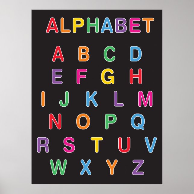 Póster Clase Rainbow Alphabet (Frente)
