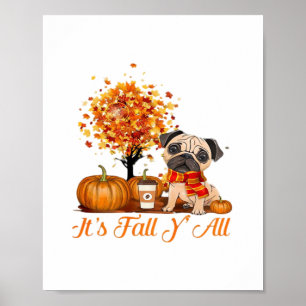 Póster Clase Retro de Acción de Gracias de Halloween en o