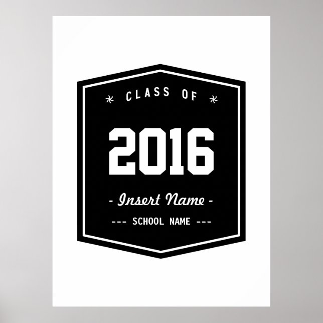 Póster Clase Retro Elegante (Frente)