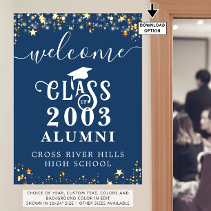 Póster Clase Reunión Bienvenida Personalizado de las Estr