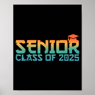Póster Clase superior de graduación 2025 para escuela sec