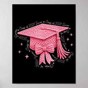 Póster Clase superior de graduación 2026 lazo coquette hi