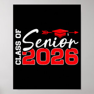 Póster Clase superior de graduados de secundaria de 2026