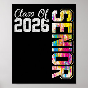 Póster Clase superior de graduados de secundaria de 2026