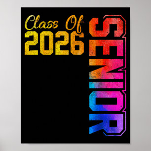 Póster Clase superior de graduados de secundaria de 2026