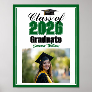 Póster Clase Verde de 2026 Foto Personalizada Fiesta de G