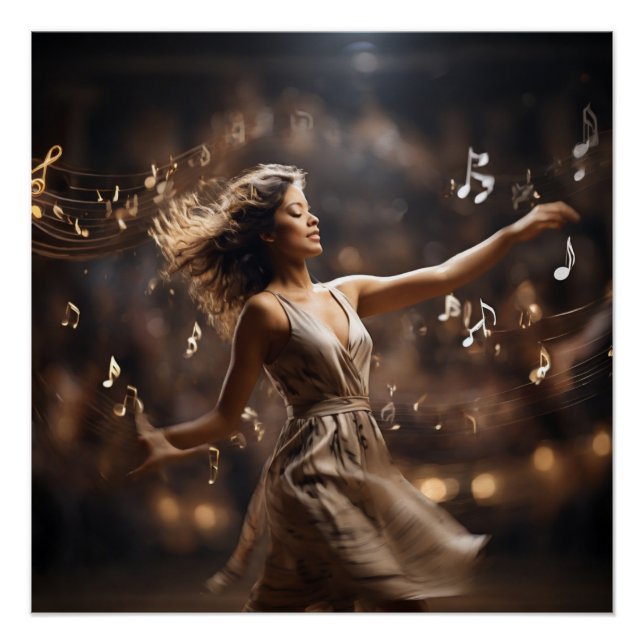 Póster clases de baile (Anverso)