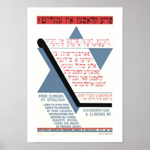 Póster ¡Clases libres en inglés!