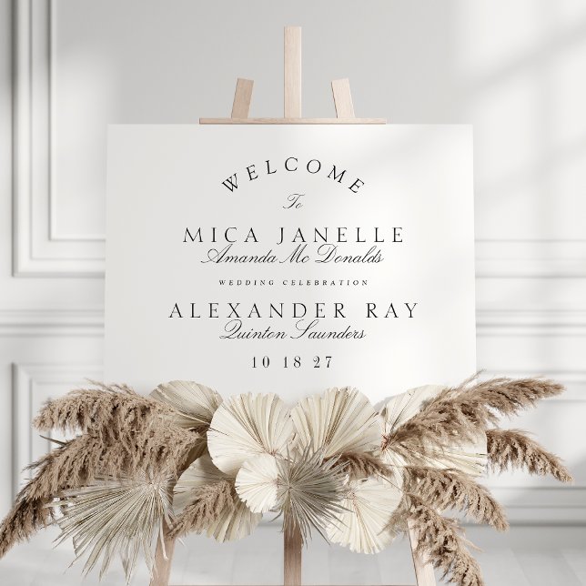 Póster Clásica caligrafía elegante Boda blanco y negro (Subido por el creador)