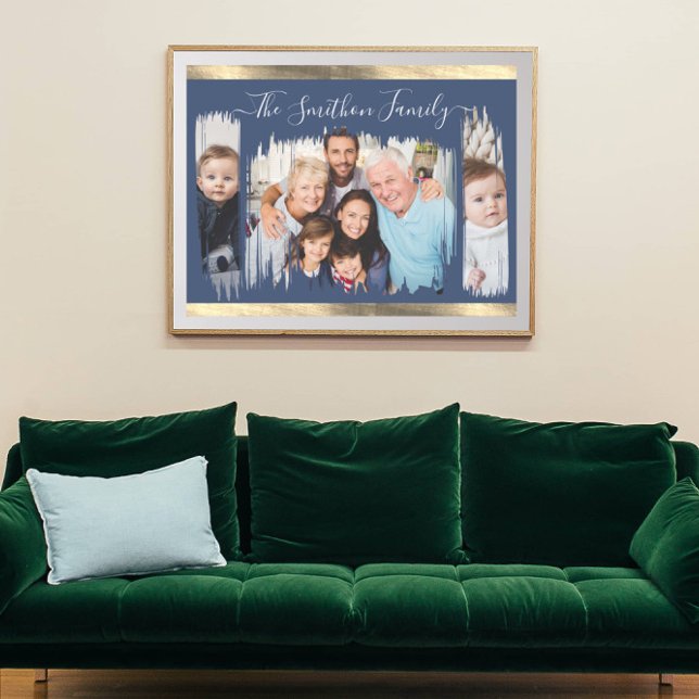 Póster Clásica Marina Moderna Oro Azul Añadir tu familia  (Subido por el creador)