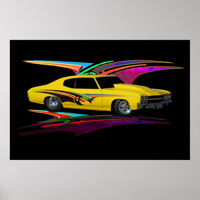 Póster Clásico amarillo de 1970 (Frente)