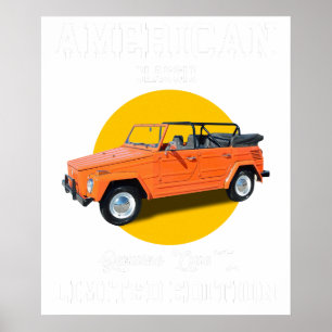 Póster clásico americano calidad genuina edición limitada