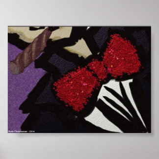 Póster Clásico Cigar Chap