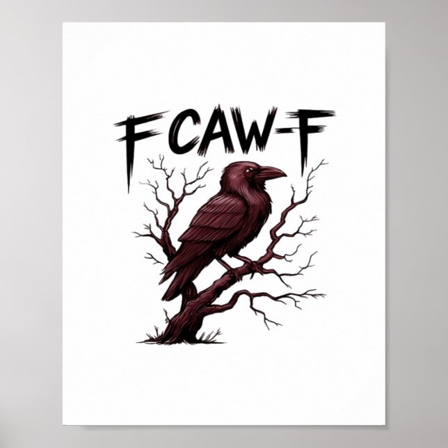Póster Clásico Cuervo F-Caw-F (Frente)