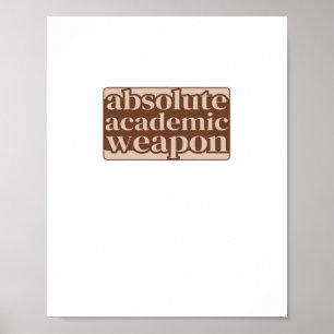 Póster Clásico de arma académica absoluta