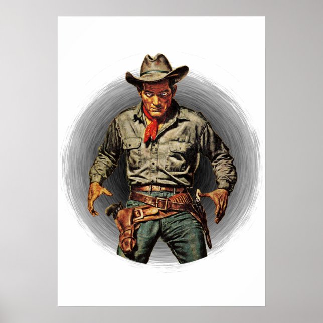 Póster Clásico de Gunslinger (Frente)