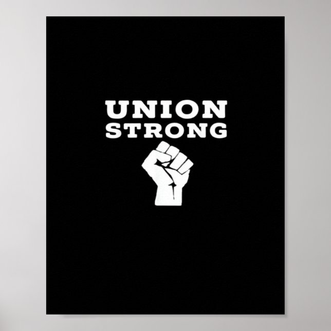 Póster Clásico de solidaridad fuerte de la Unión (Frente)