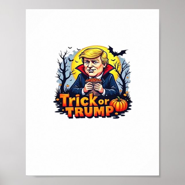 Póster Clásico De Trick O Halloween (Frente)