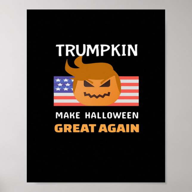 Póster Clásico de Trumpkin de Halloween (Frente)