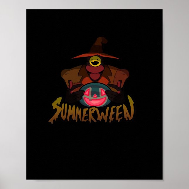Póster Clásico divertido de Summerween (Frente)