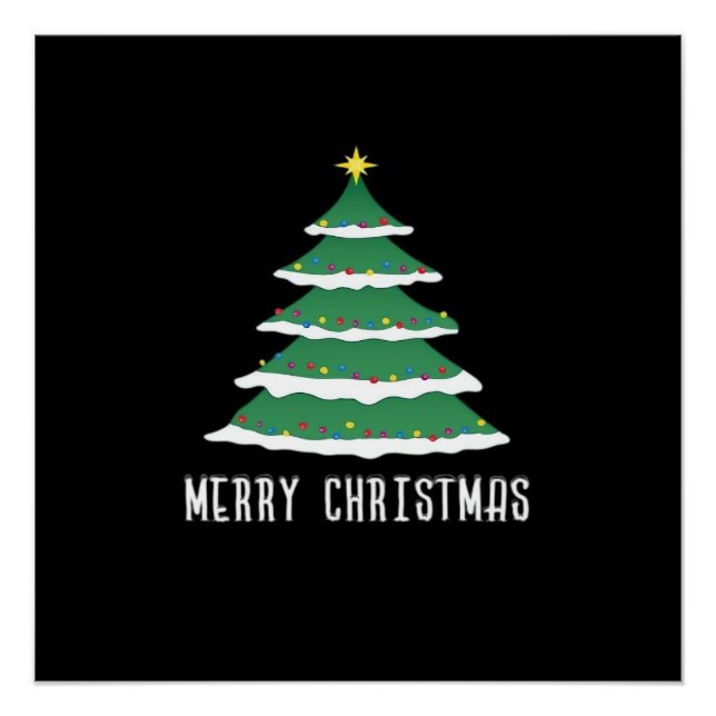 Póster Clásico Feliz Navidad (Anverso)