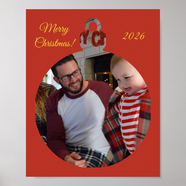 Póster Clásico Feliz Navidad (Frente)