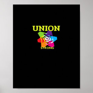 Póster Clásico fuerte de la Unión - Día del Trabajo